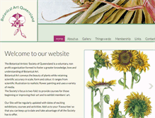 Tablet Screenshot of botanicalartqld.com.au
